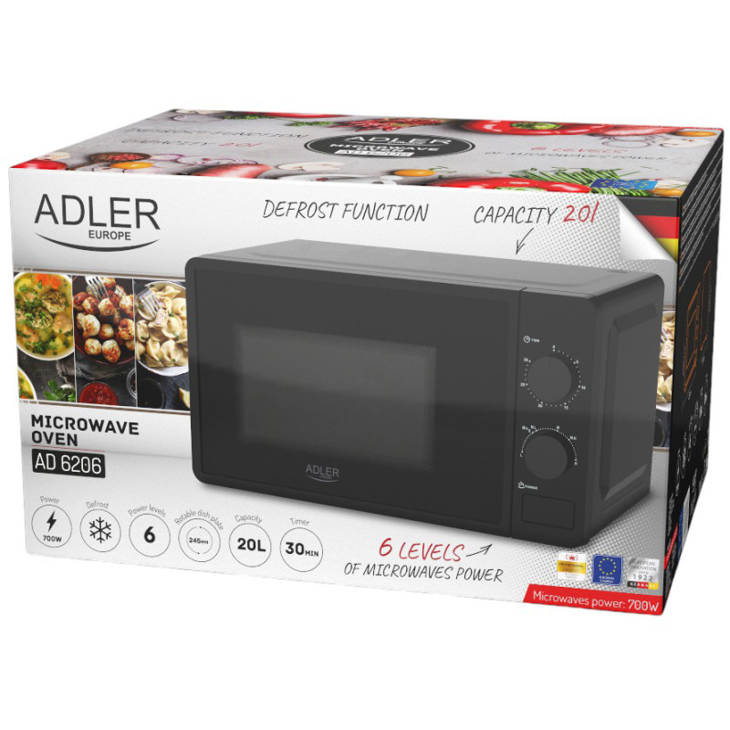 Мікрохвильова піч Adler AD 6206