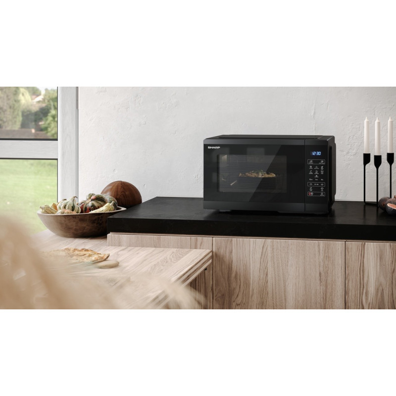 Мікрохвильова піч Sharp MS252AE Black (YC-MS252AE-B)