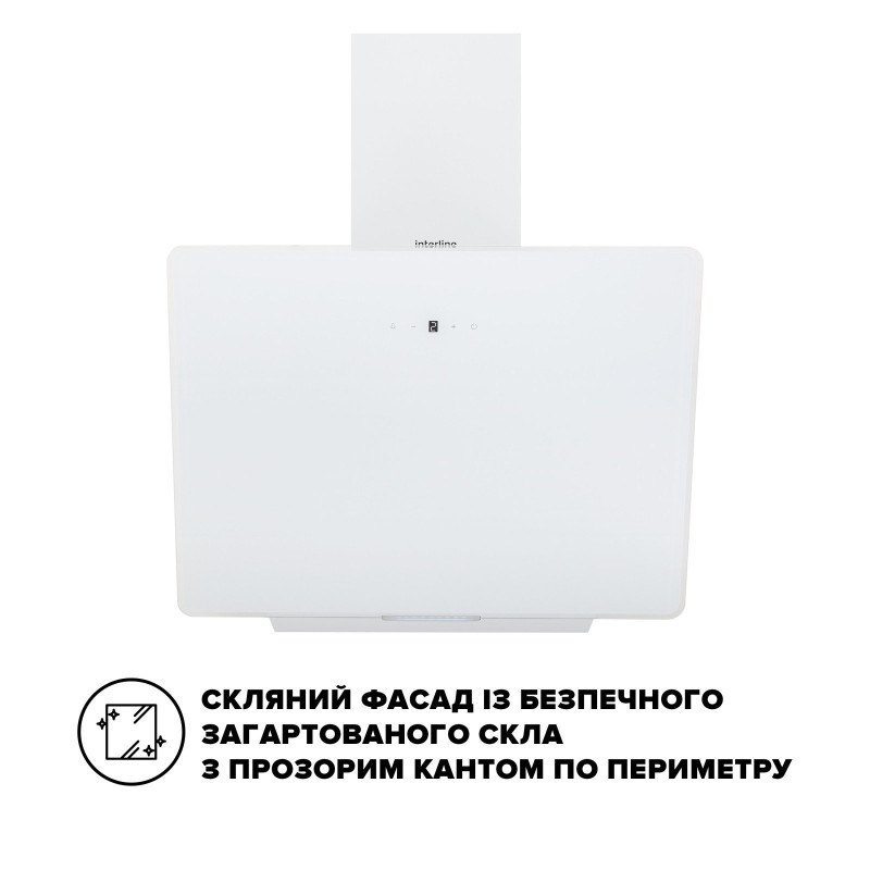 Витяжка Interline FLOW WH A/60/GL/M