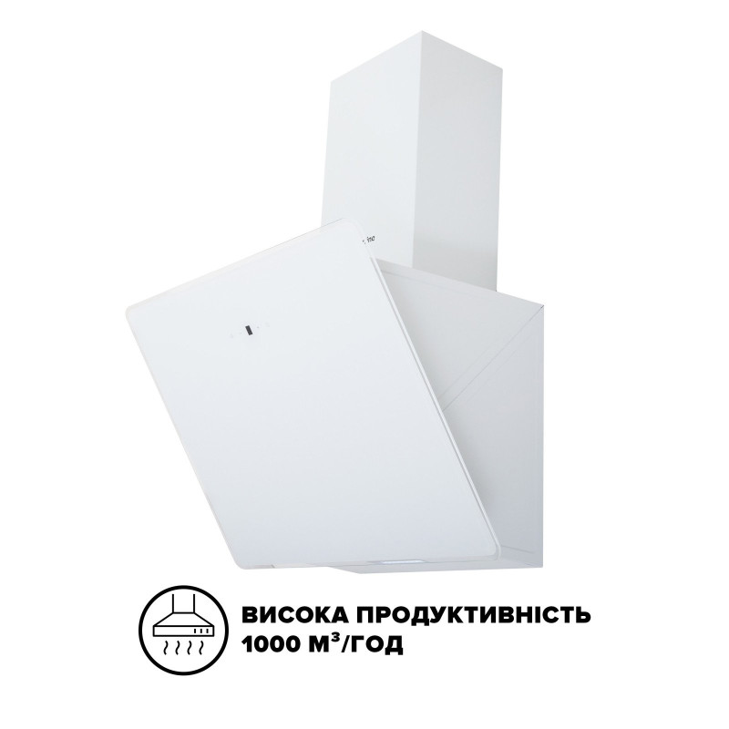 Витяжка Interline FLOW WH A/60/GL/M