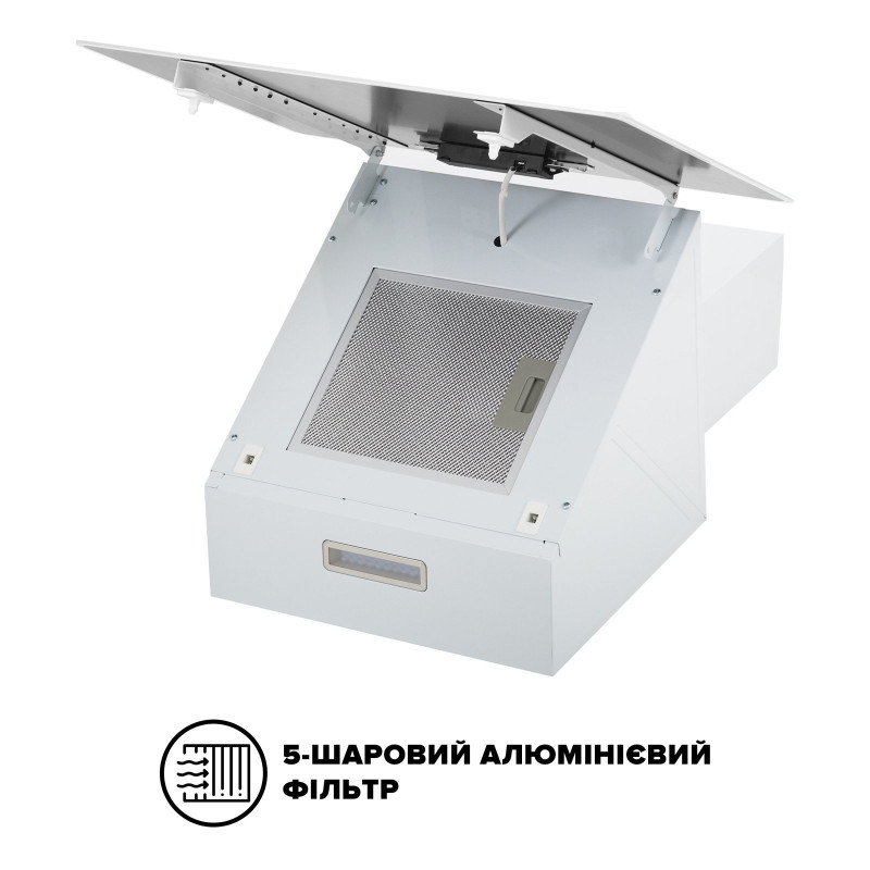 Витяжка Interline FLOW WH A/60/GL/M