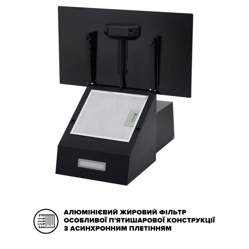 Витяжка INTERLINE TEFFI BL A/60/GL/PB