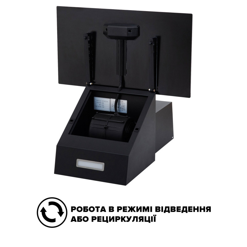 Витяжка INTERLINE TEFFI BL A/60/GL/PB