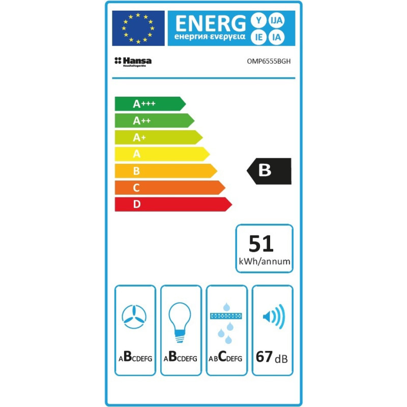 Витяжка Hansa OMP6555BGH