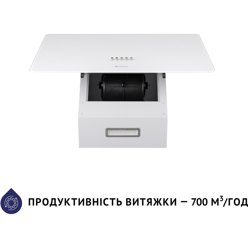 Витяжка Minola HDN 6224 WH 700 LED