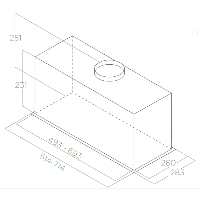 Витяжка ELICA FOLD BL MAT/A/72
