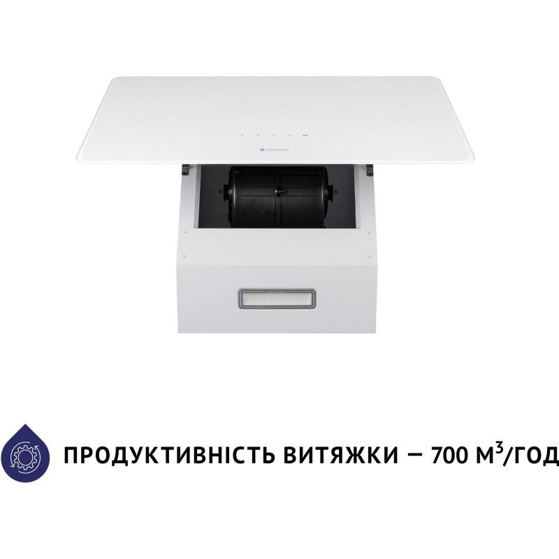 Витяжка Minola HVS 5224 WH 700 LED