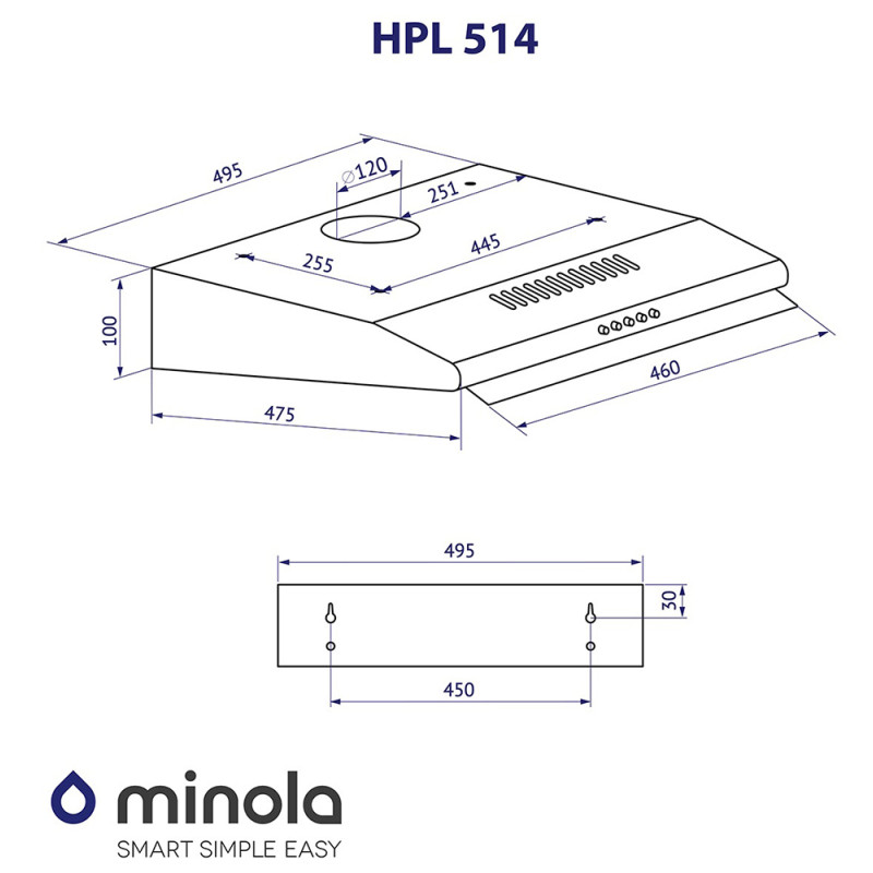 Витяжка Minola HPL 514 I
