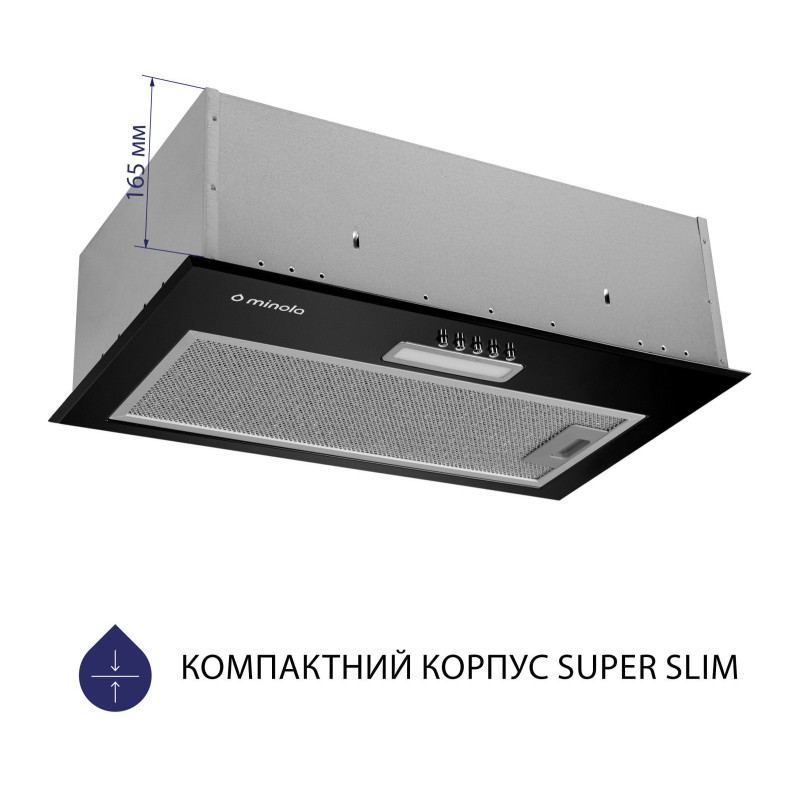Витяжка Minola HBI 5214 BL 700 LED