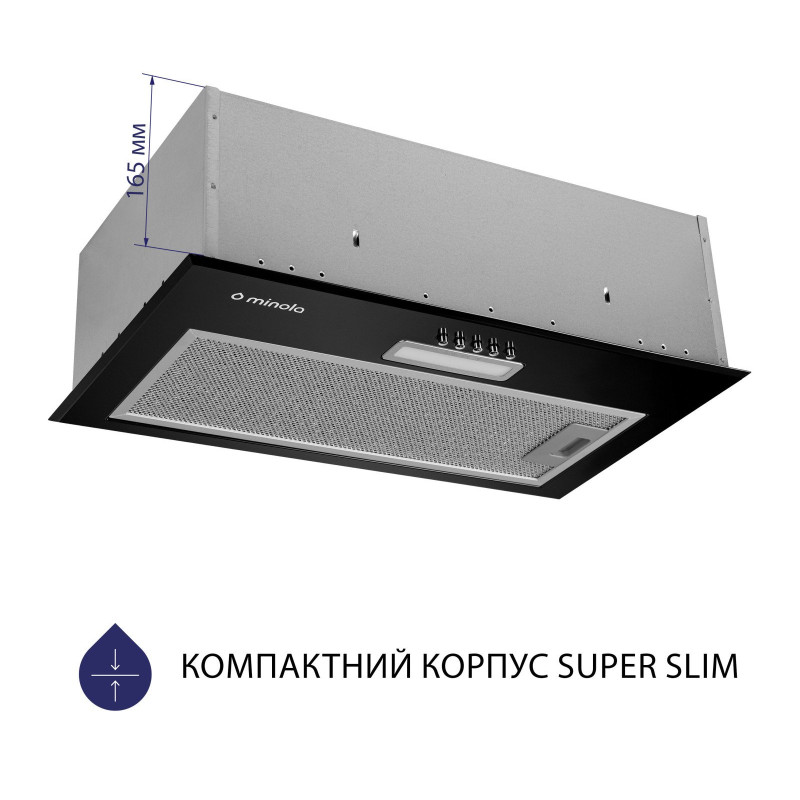 Витяжка Minola HBI 5614 BL 1000 LED