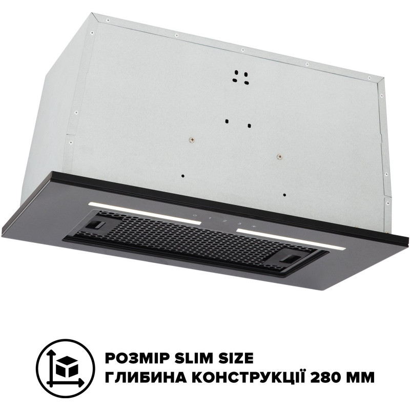 Витяжка Interline SWAY BL A/60 GL/S