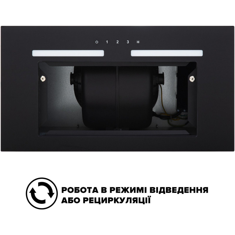 Витяжка Interline SWAY BL A/60 GL/S