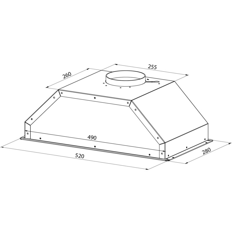 Витяжка PYRAMIDA AGB 52 PB BL