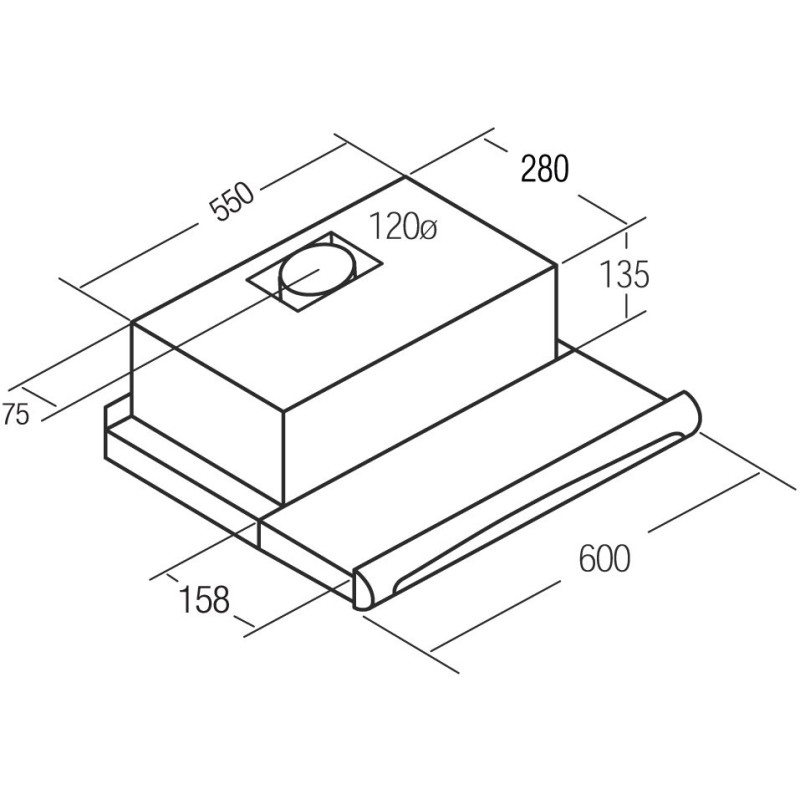 Витяжка Cata TF-5260 X (02034310)