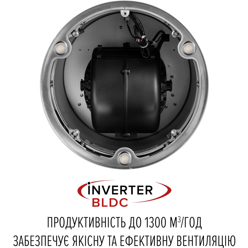 Витяжка PERFELLI DESIGN ISOLA 35 INOX SILENZIO