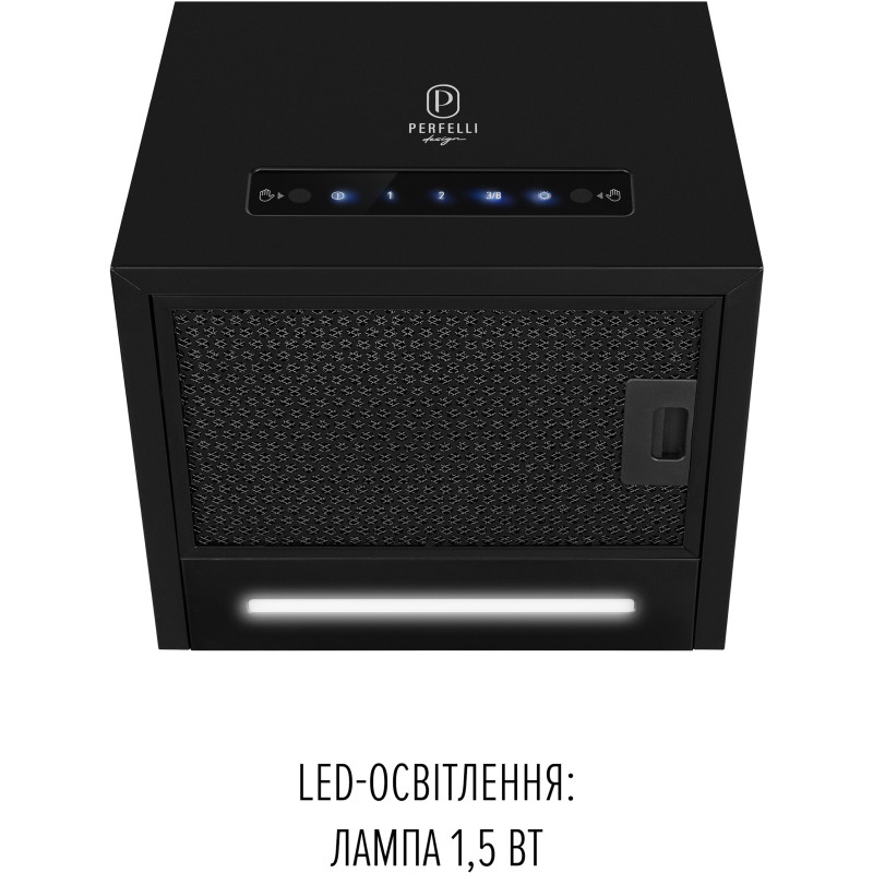 Витяжка PERFELLI DESIGN ISOLA 35 NERO SILENZIO