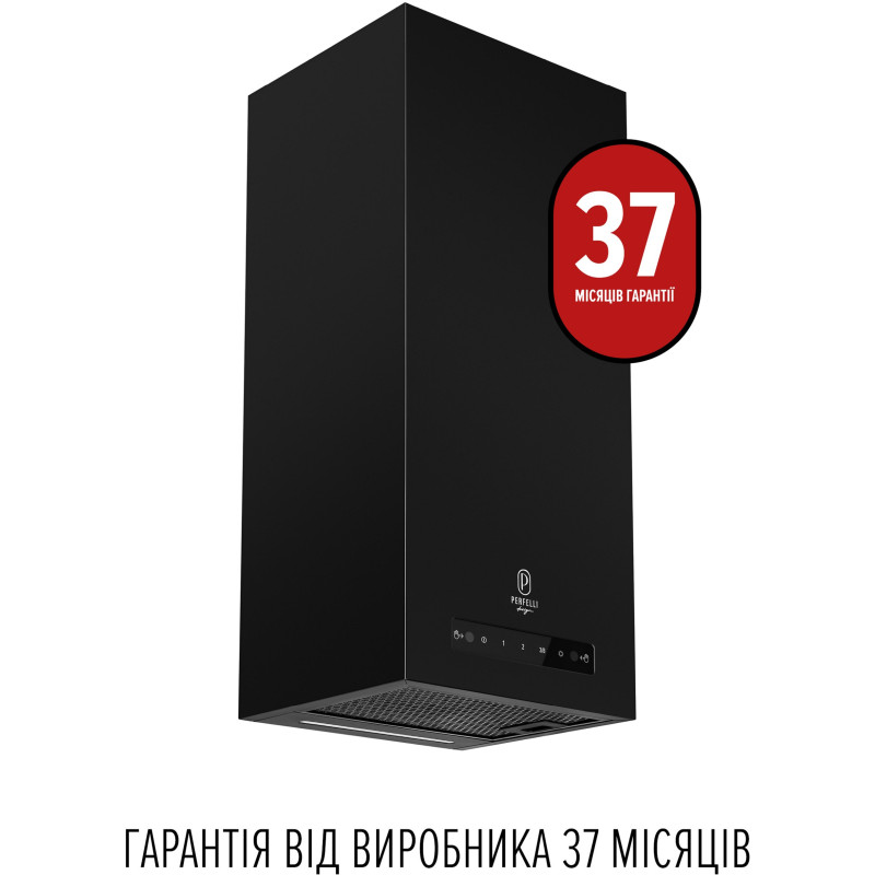 Витяжка PERFELLI DESIGN ISOLA 35 NERO SILENZIO