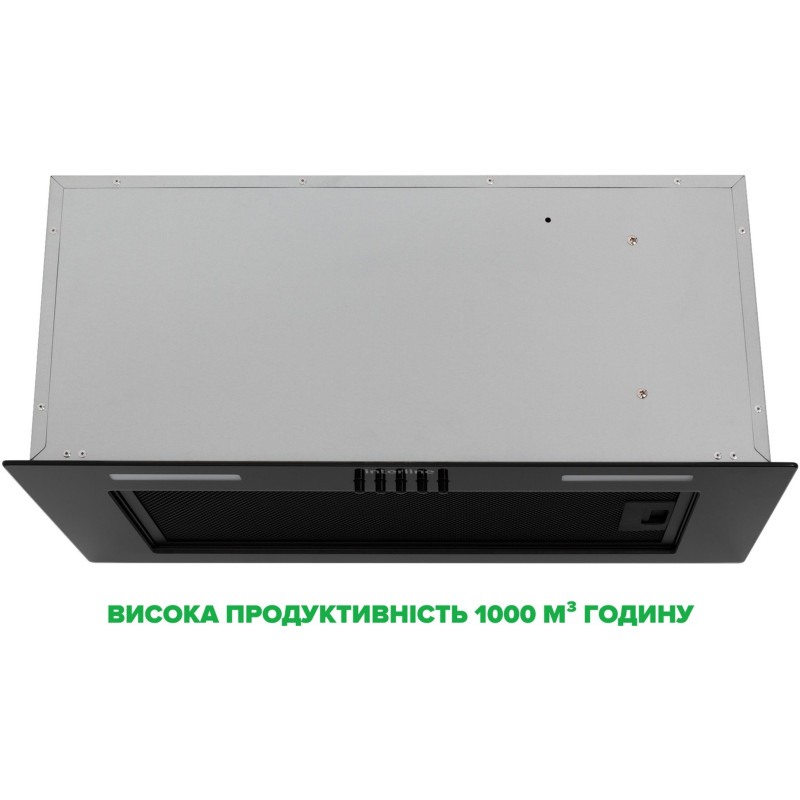 Витяжка INTERLINE LINE S BL A/60 GL/PB