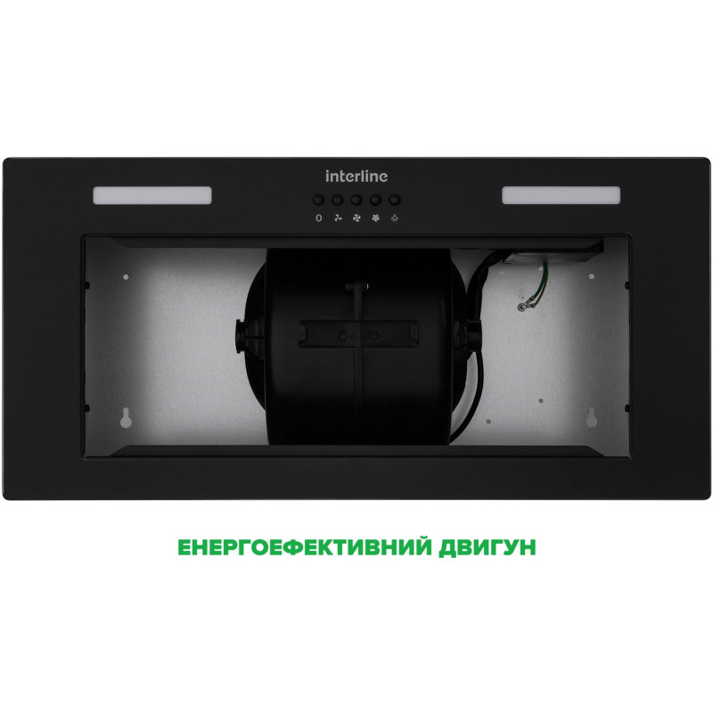 Витяжка INTERLINE LINE S BL A/60 GL/PB