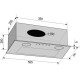 Витяжка VENTOLUX BOX 60 BK (700) PB