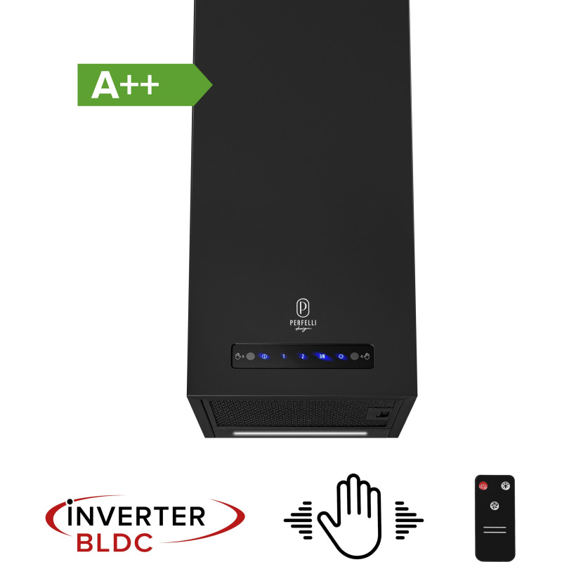 Витяжка PERFELLI DESIGN QUADRO 36 NERO SILENZIO