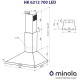 Витяжка Minola HK 6212 WH 700 LED