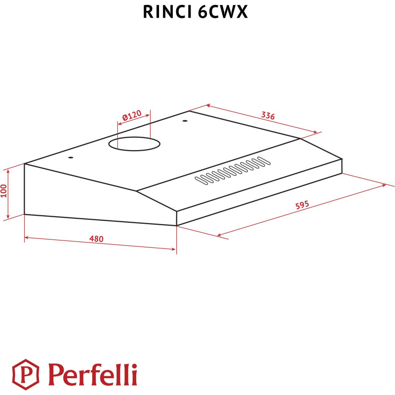 Витяжка Perfelli RINCI 6CWX BIANCO
