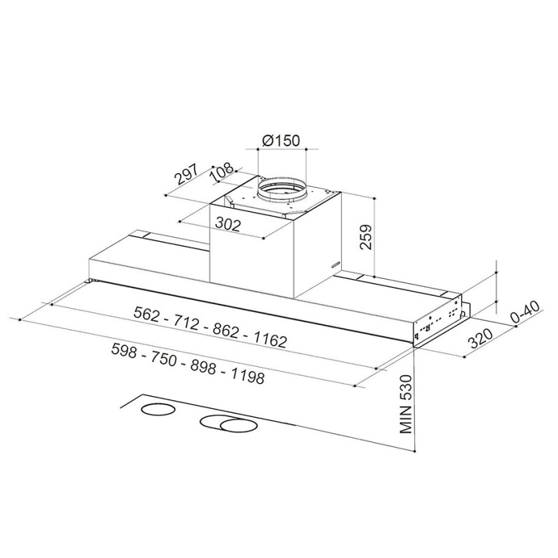 Витяжка Faber In-Nova Wh M A60 (305.0625.312)
