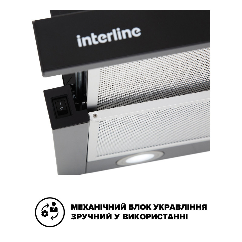 Витяжка INTERLINE DELI BL A/60/2/T