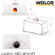 Витяжка Weilor LUMINA WBG 68 WHITE