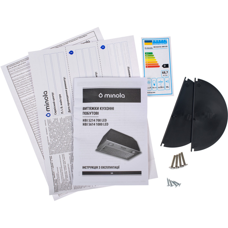 Витяжка Minola HBI 5614 BLF 1000 LED