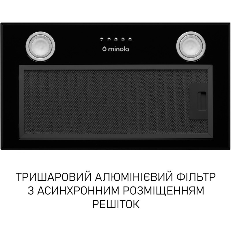 Витяжка Minola HBI 5722 BLF 1200 LED