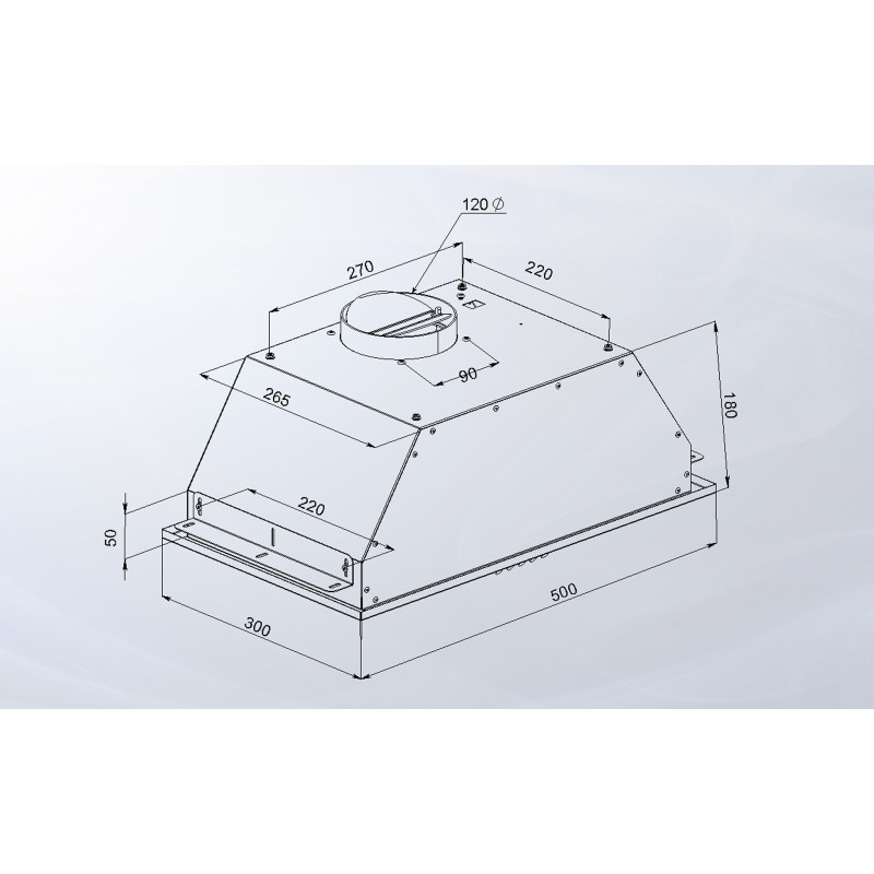 Витяжка Artel ART Canopi 350 WHITE