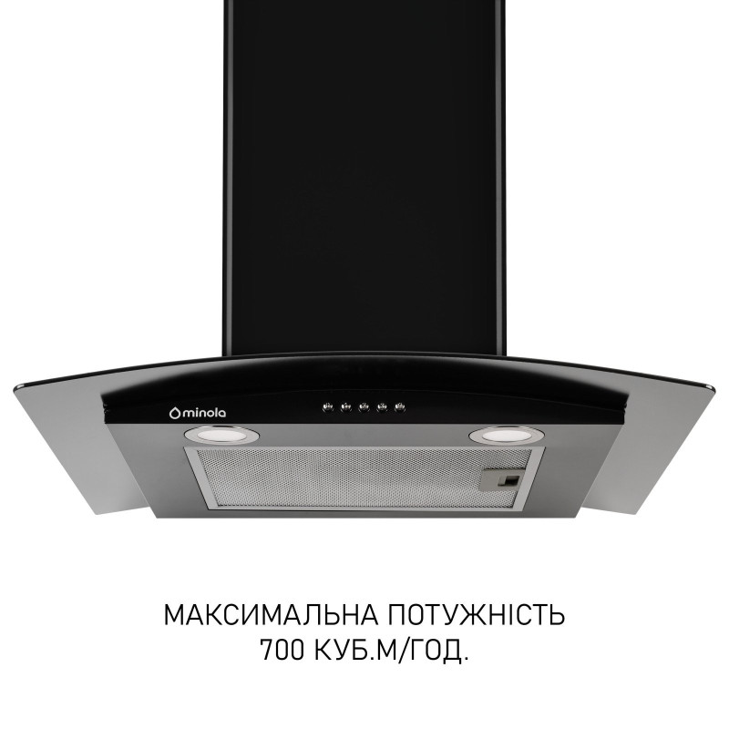 Витяжка Minola MTG 6242 BL LED