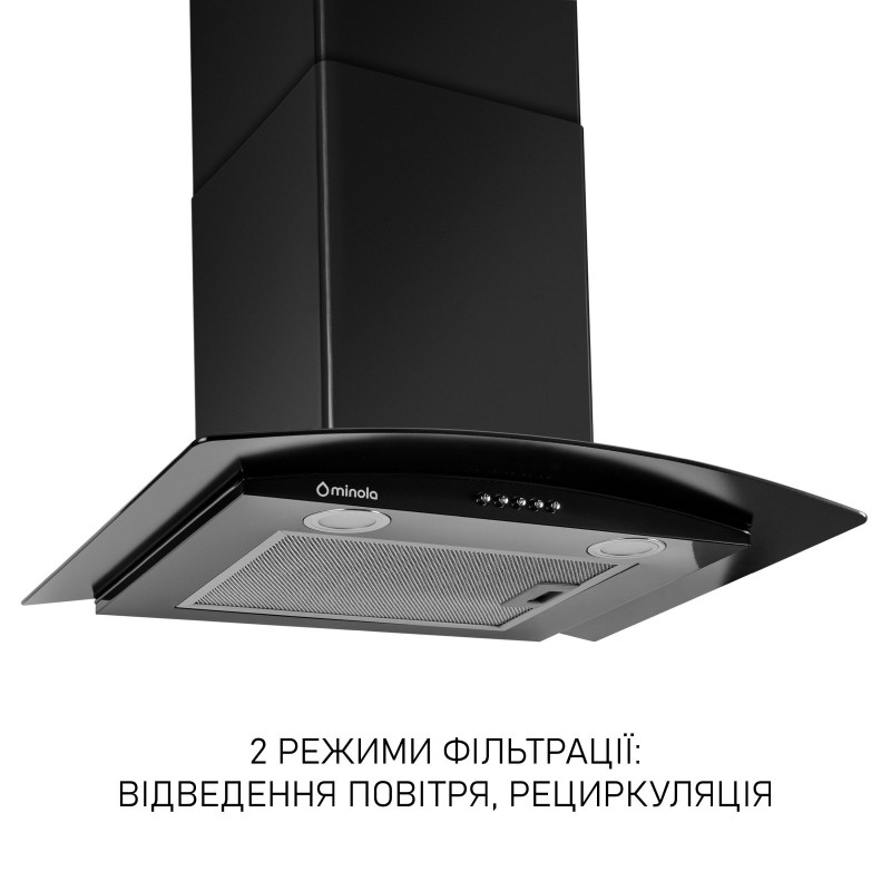 Витяжка Minola MTG 6242 BL LED