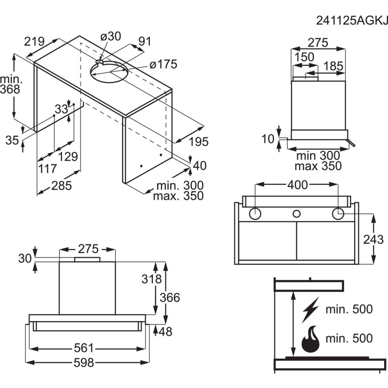 Витяжка Electrolux LFP516K