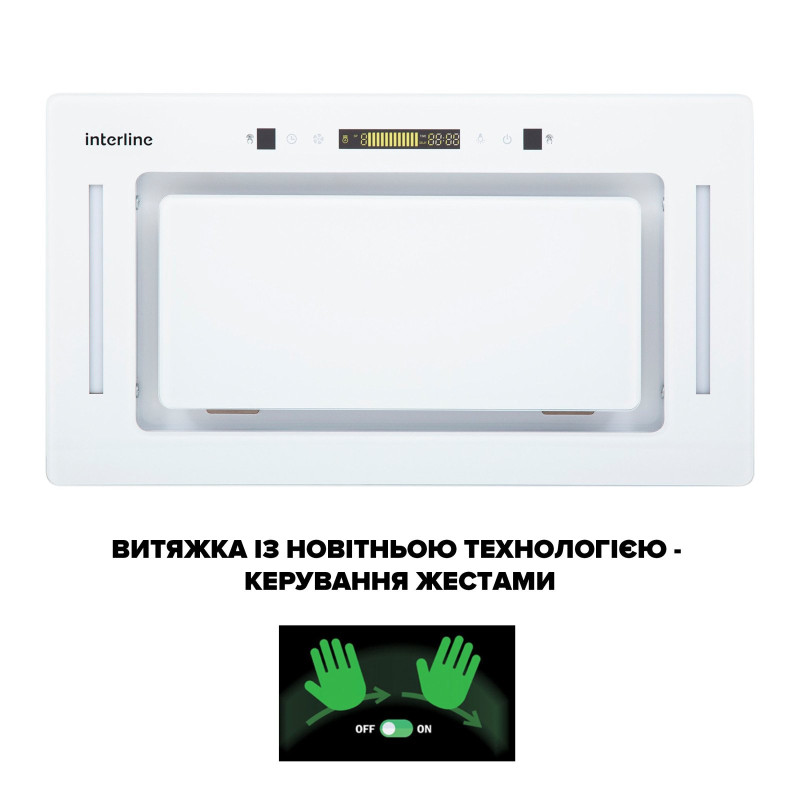 Витяжка INTERLINE JOLLY WH A/60/GL/K
