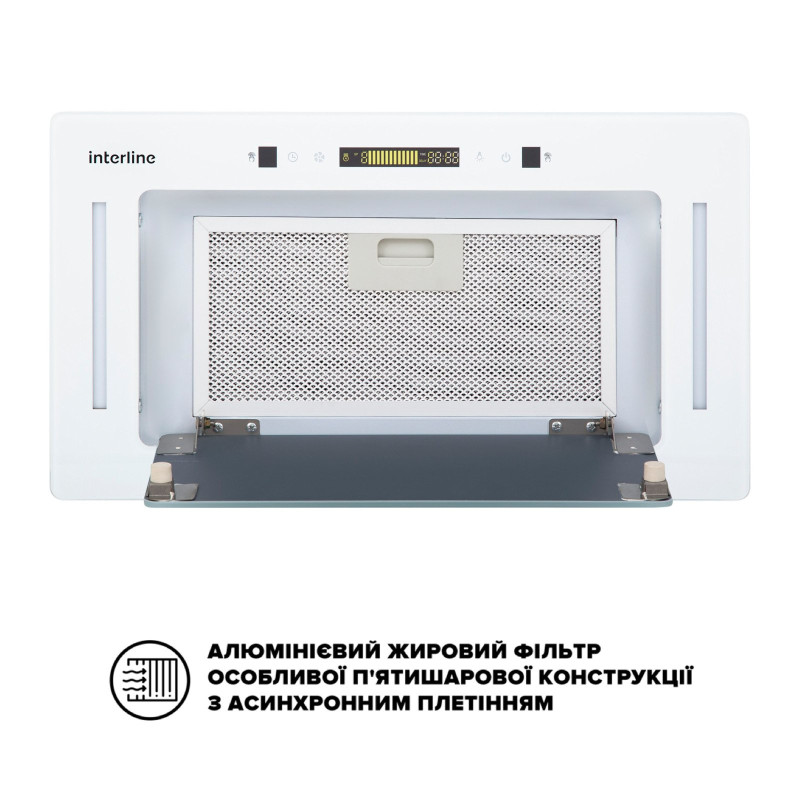 Витяжка INTERLINE JOLLY WH A/60/GL/K