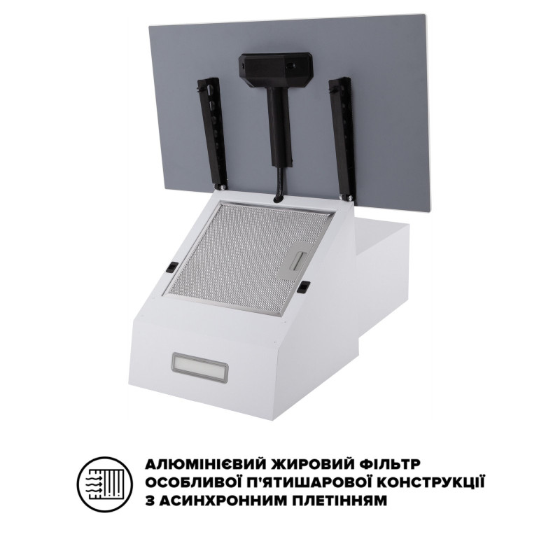 Витяжка INTERLINE TEFFI WH A/60/GL/PB