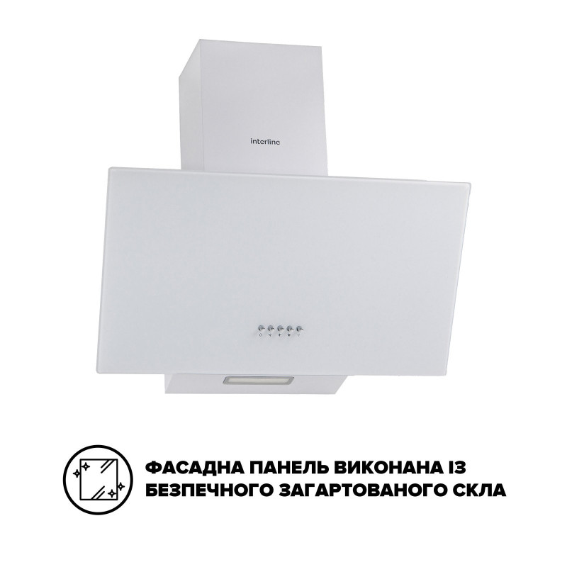 Витяжка INTERLINE TEFFI WH A/60/GL/PB