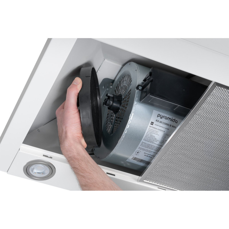 Витяжка PYRAMIDA KX 60 (1000) B WH