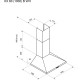Витяжка PYRAMIDA KX 60 (1000) B WH