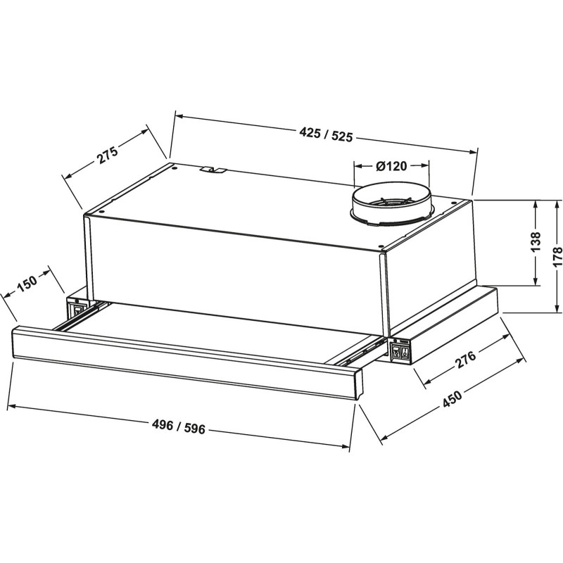 Витяжка ELEYUS LOTUS 470 50 WH