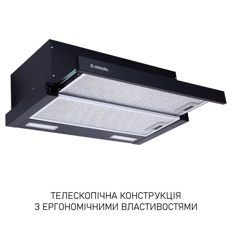 Витяжка Minola HTL 6215 BL 700 LED