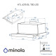 Витяжка Minola HTL 6215 BL 700 LED