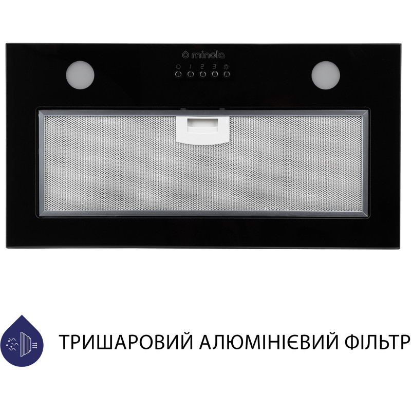 Витяжка Minola HBI 5262 BL GLASS 700 LED
