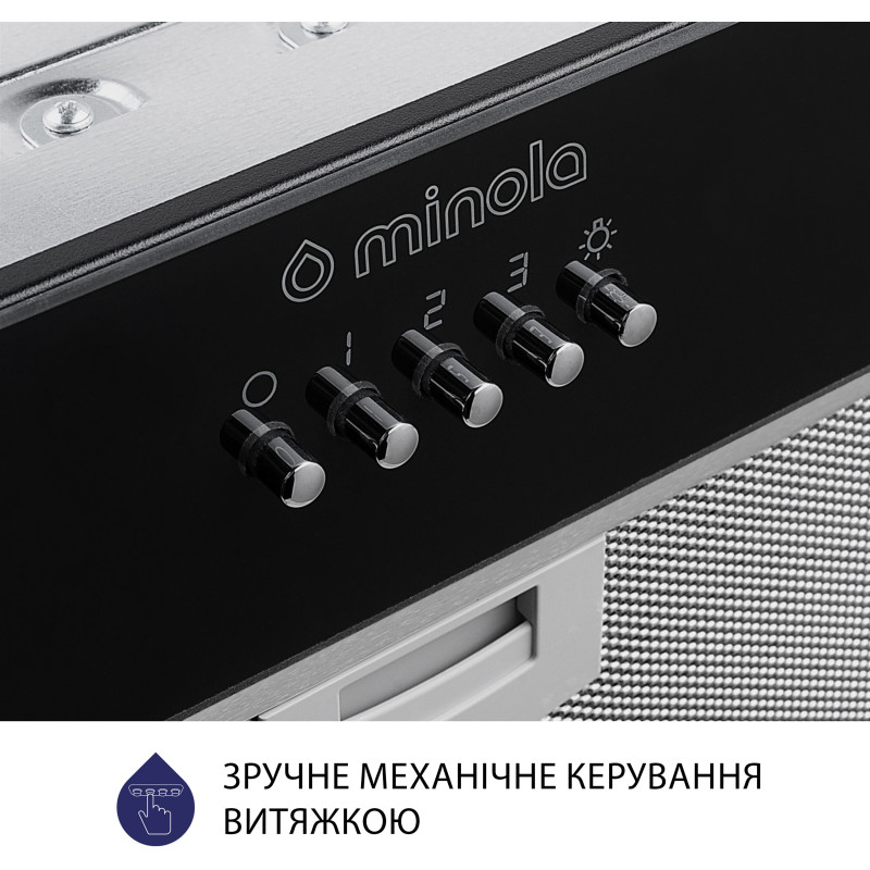 Витяжка Minola HBI 5262 BL GLASS 700 LED