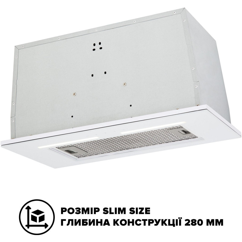 Витяжка INTERLINE SWAY WH A/60 GL/S