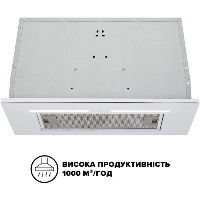 Витяжка INTERLINE SWAY WH A/60 GL/S