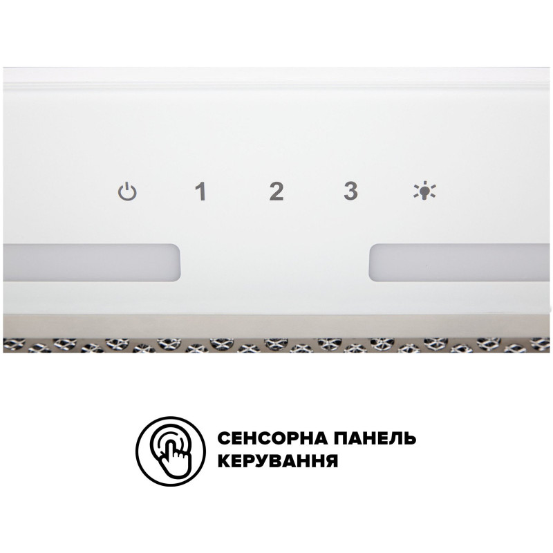 Витяжка INTERLINE SWAY WH A/60 GL/S